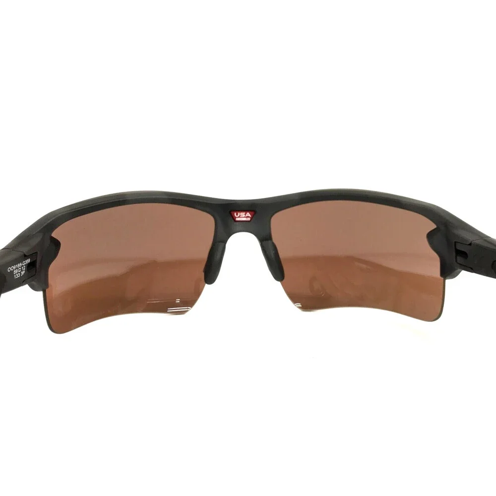 Oakley Sunglasses Flak 2.0 XL OO9188-G359 Matte Black Camo with Prizm Deep Water